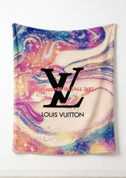 LV Rainbow Marble Blanket Vivid Monogram Throw IMG_3601